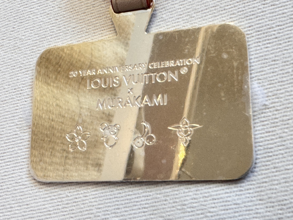 100% Original Louis Vuitton phone holder LV x TM Murakami cerise
